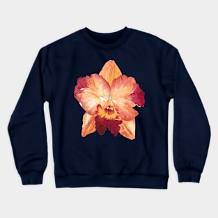 Cattleya Orchid Peach Crewneck Sweatshirt